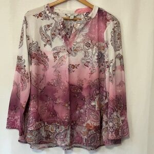 Croft & Barrow Women Floral Tops Size XL